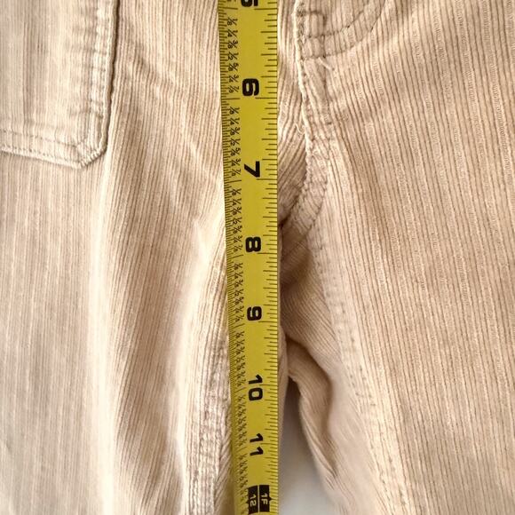 Y2K Banana Republic Pants Womens 4 Beige Corduroy Flare Stretch 20005 - Picture 8 of 10